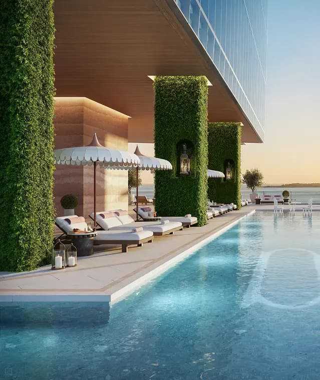 Sky pool at Delano Residences Miami